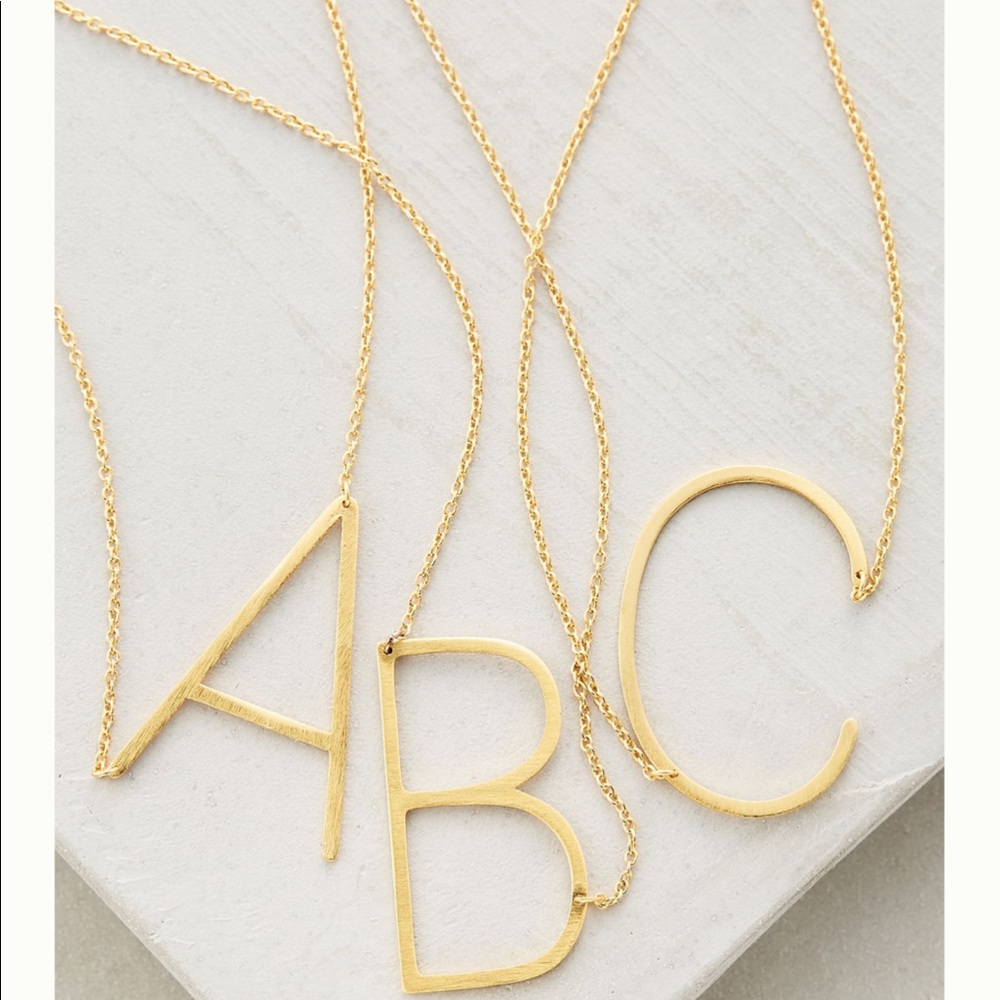 Initial Gold Plated Necklaces